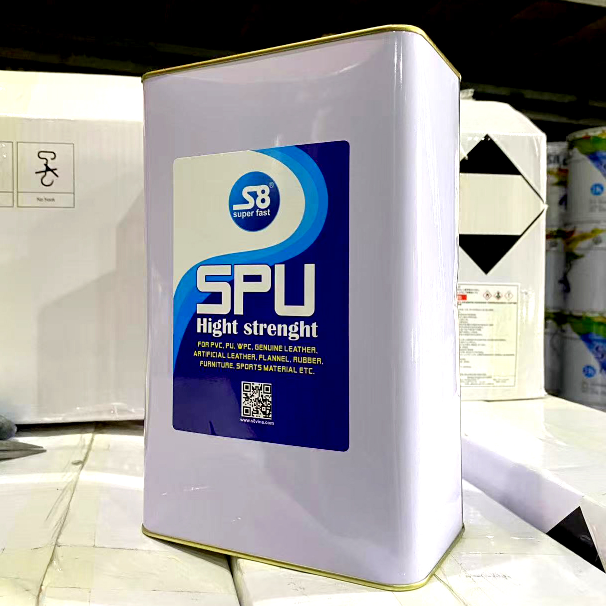Keo dán Gỗ Nhựa, tấm PVC keo không mùi 2Kg & 3Kg  - SPU ADHESIVE for PVC Foam Boad, WPC, Acrylic